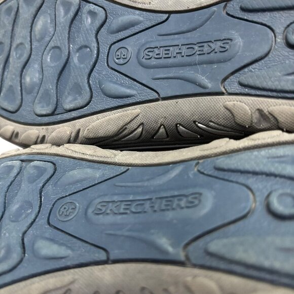 SKECHERS Memory Foam Slip On Navy Blue Relaxed Fit Size 9 Style 49244 EUC - Picture 9 of 10